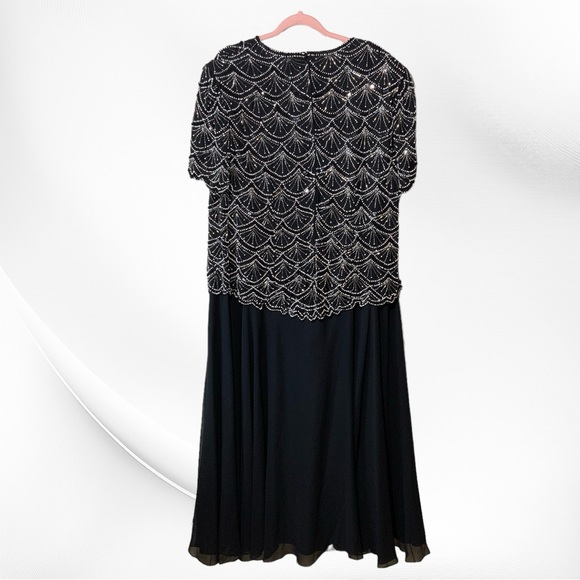 Vintage French Collizioui Beaded Dress Size 1X - Picture 2 of 4